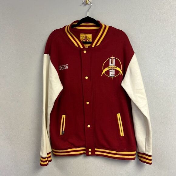Rose Bowl Men's Multi-Color Long-Sleeve U2 2009 360 Tour Varsity Jacket Extra La - Picture 1 of 9